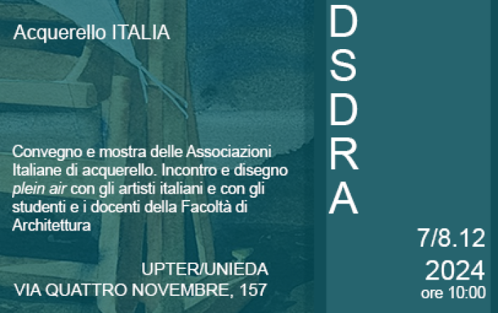 Acquerello ITALIA - Convegno e mostra delle associazioni italiane. Incontro con gli artisti italiani e con gli studenti della Facoltà di Architettura DI Roma Sapienza