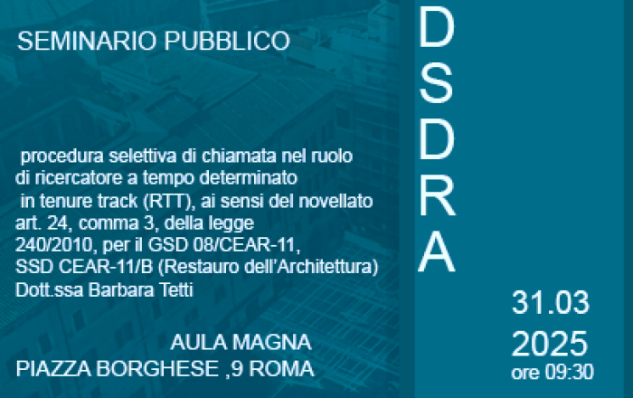 SEMINARIO PUBBLICO DOTT. SSA Barbara TETTI