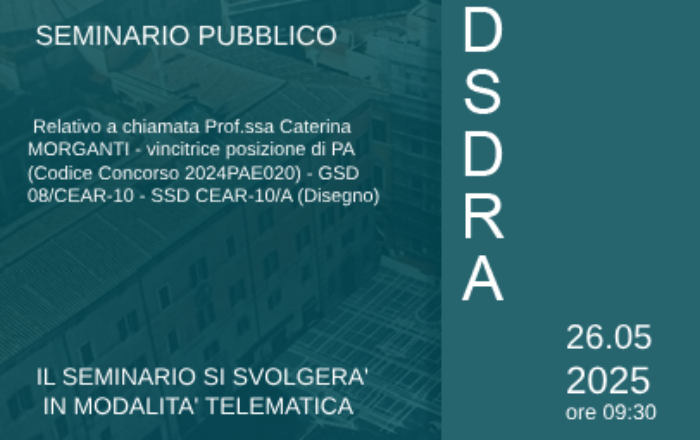 SEMINARIO PUBBLICO PROF. SSA CATERINA MORGANTI