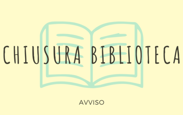 Avviso chiusura estiva - Biblioteca