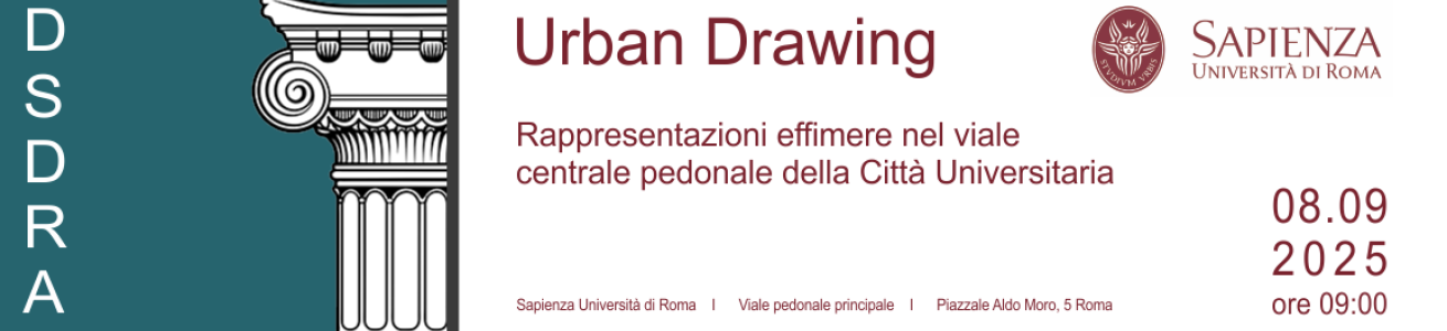 Urban Drawing - Rappresentazioni effimere nel viale centrale pedonale della Città Universitaria Urban Drawing - Rappresentazioni effimere nel viale centrale pedonale della Città Universitaria